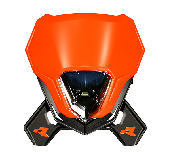 Фар RACETECH V-FACE 2.0 LED Headlight (Black/Orange)